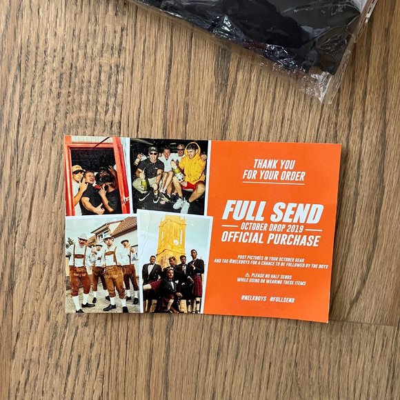 Authentic USA Nelk Full Send Flag Black America 4th of July College Party NEW - Picture 6 of 6